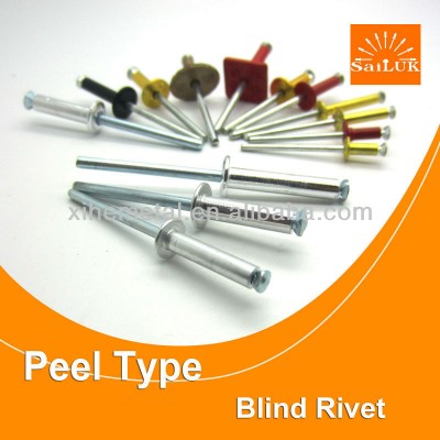 Stainelss steel peel blind rivet aluminum peel blind rivet