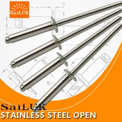 High Quality Stainless Steel Open Type Blind Rivet Nail